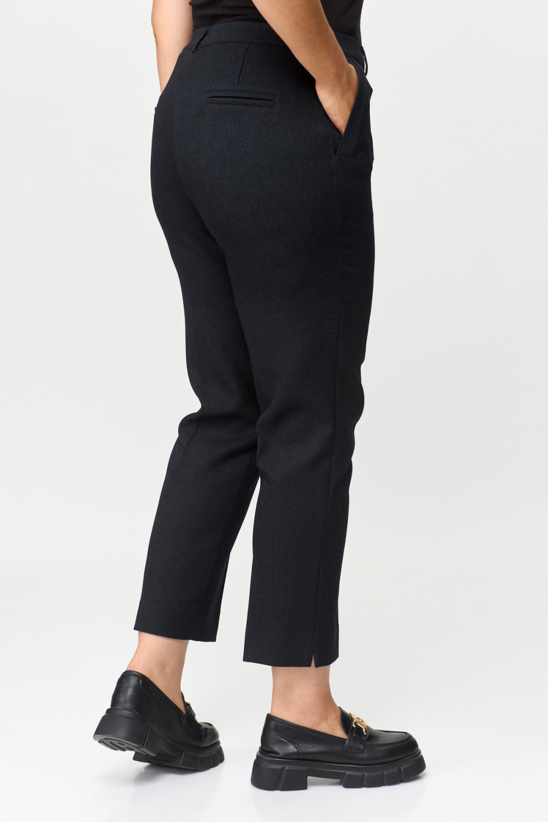 Брюки БелЭльСтиль 546 черно-серый - фото 3